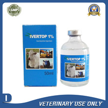 Médicaments vétérinaires de 1% Ivermectin Injection (10ml / 50ml / 100ml)